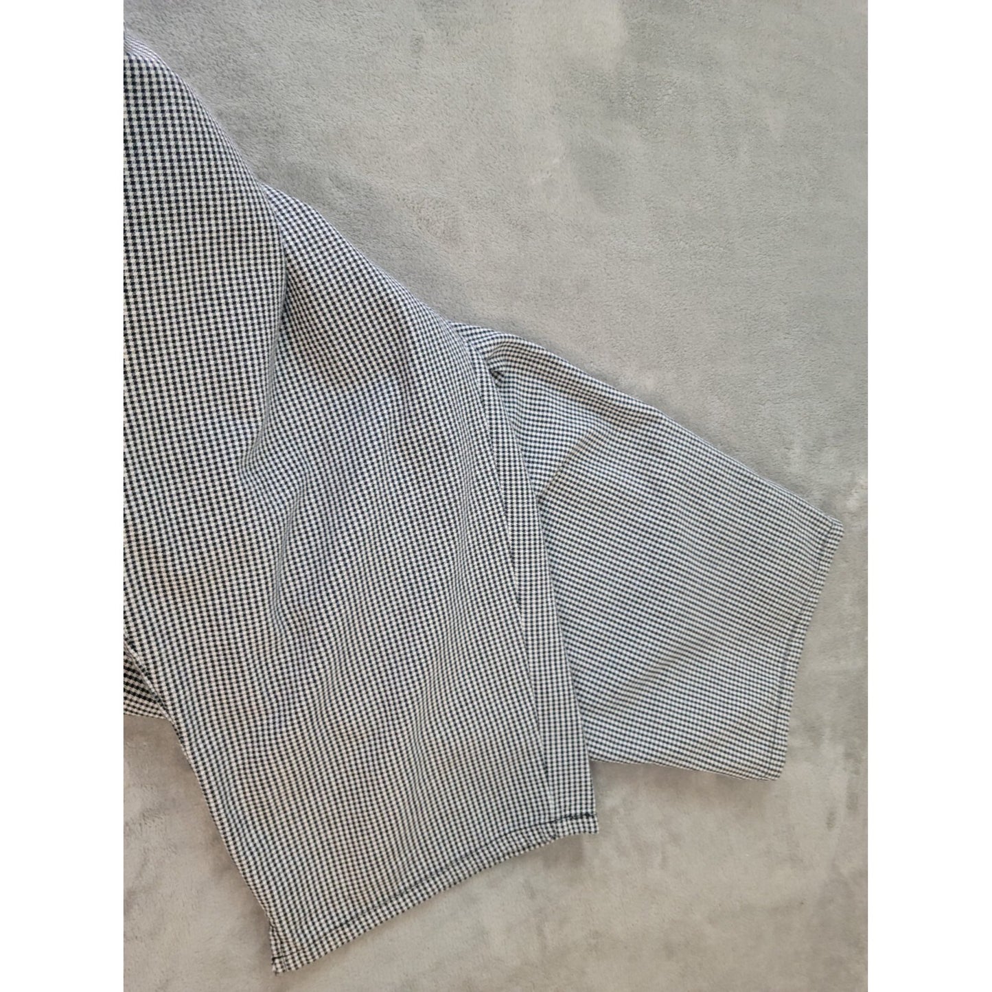 Bill Blass Women Jeans 22W Plus Capri Black Houndstooth Easy Fit Zip Fly Cotton