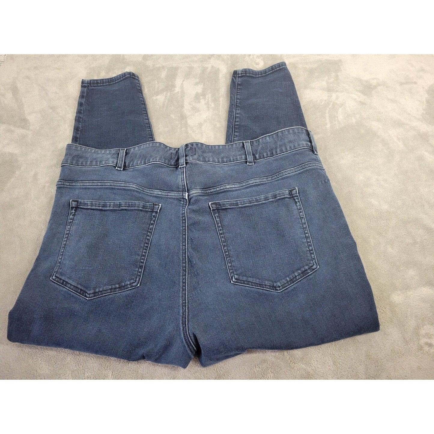 Lane Bryant Women Jeans 26 Skinny Flex Blue Denim Magic Waist Band Tighter Tummy