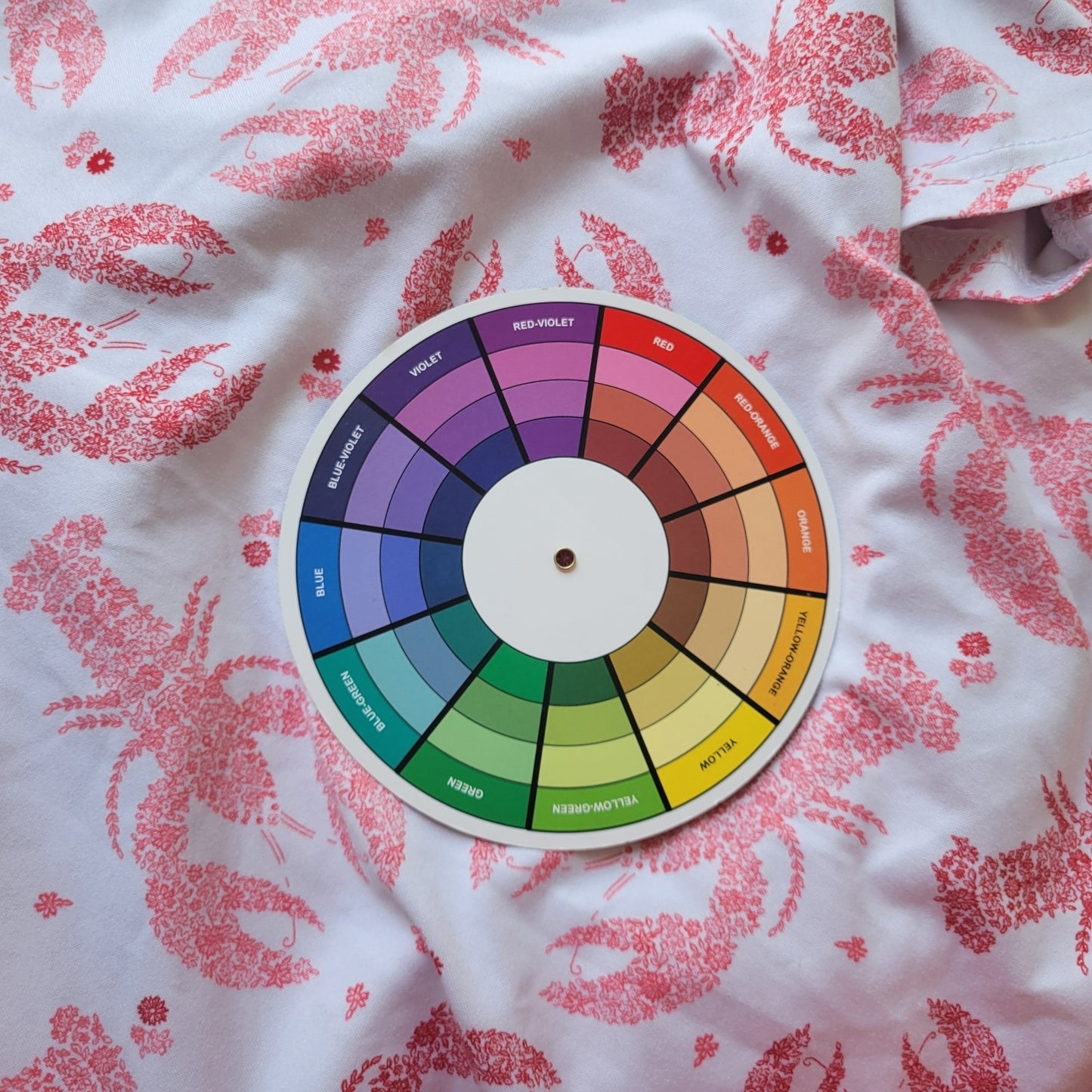 Joyspun Womens Nightgown Womens L XL Pajama Top Lobsters All Over Pink Lounge