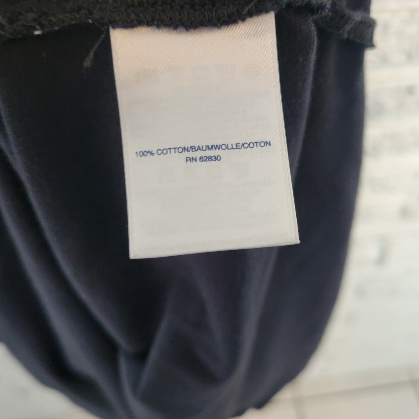 Lands End Womens Dress 1X Plus Sleeveless Shift Black Cotton Side Slits Comfy