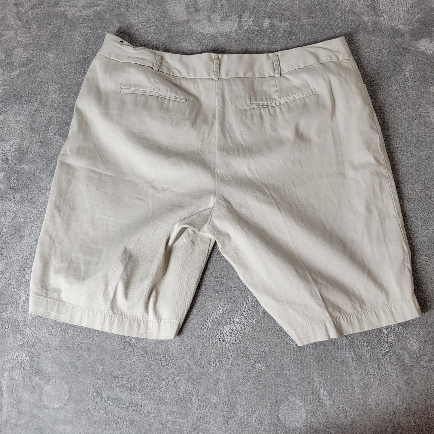 George Womens Shorts 18 Plus Beige Zip Fly London Fit Lightweight Casual Pockets