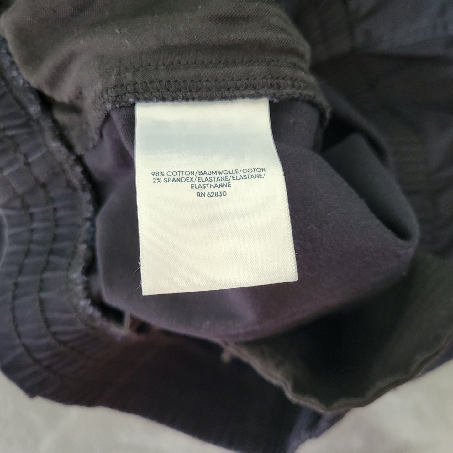 Lands End Womens Shorts 16 Plus Pull On Mid Rise Black Comfort Waist Pockets