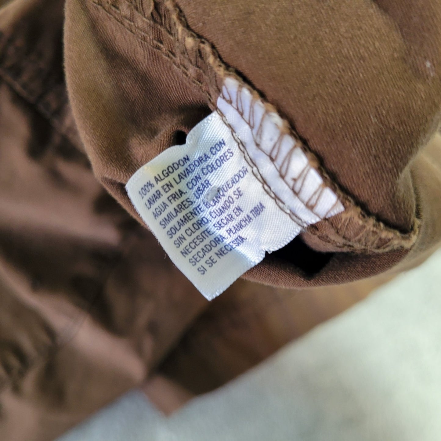 St. John's Bay Women's Shorts 18W Brown 100% Cotton Pockets Drawstring BRO29E