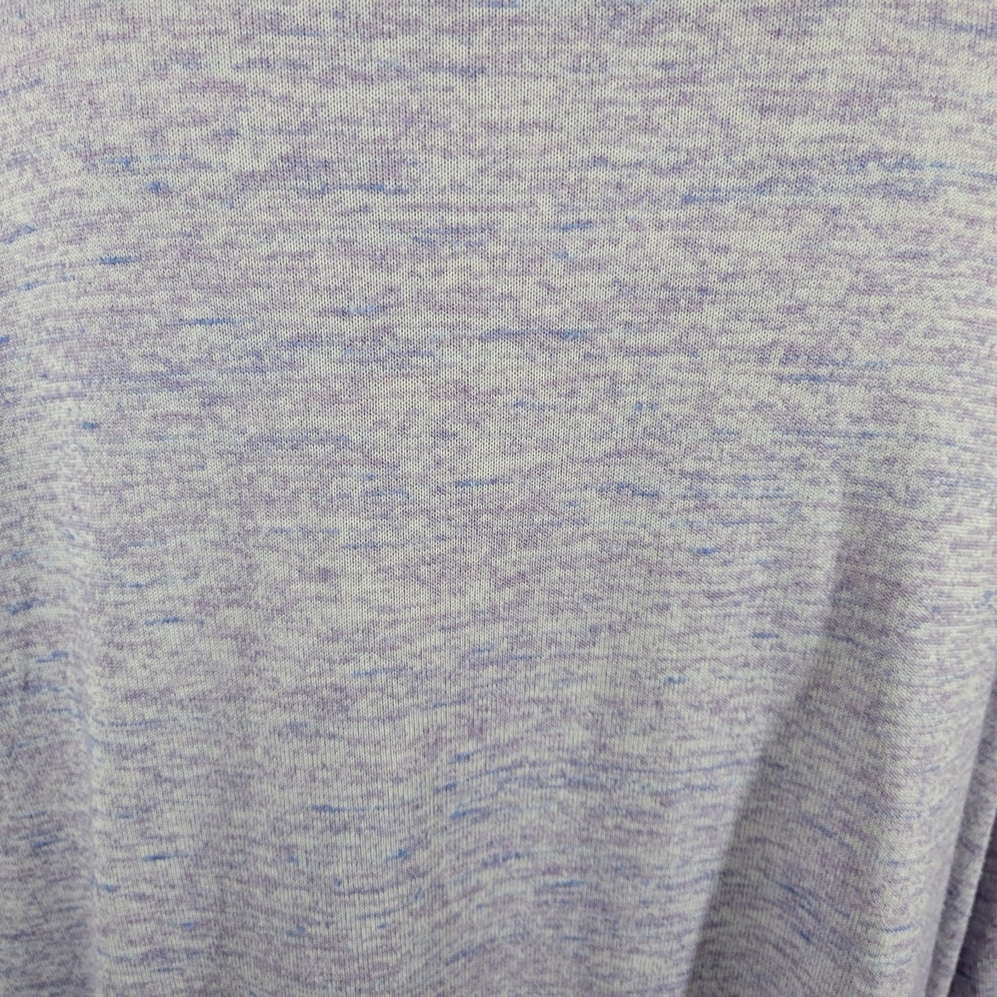 Croft Barrow Womens Sweatshirt 2X Plus Purple Heather Front Tie Soft Lightweight