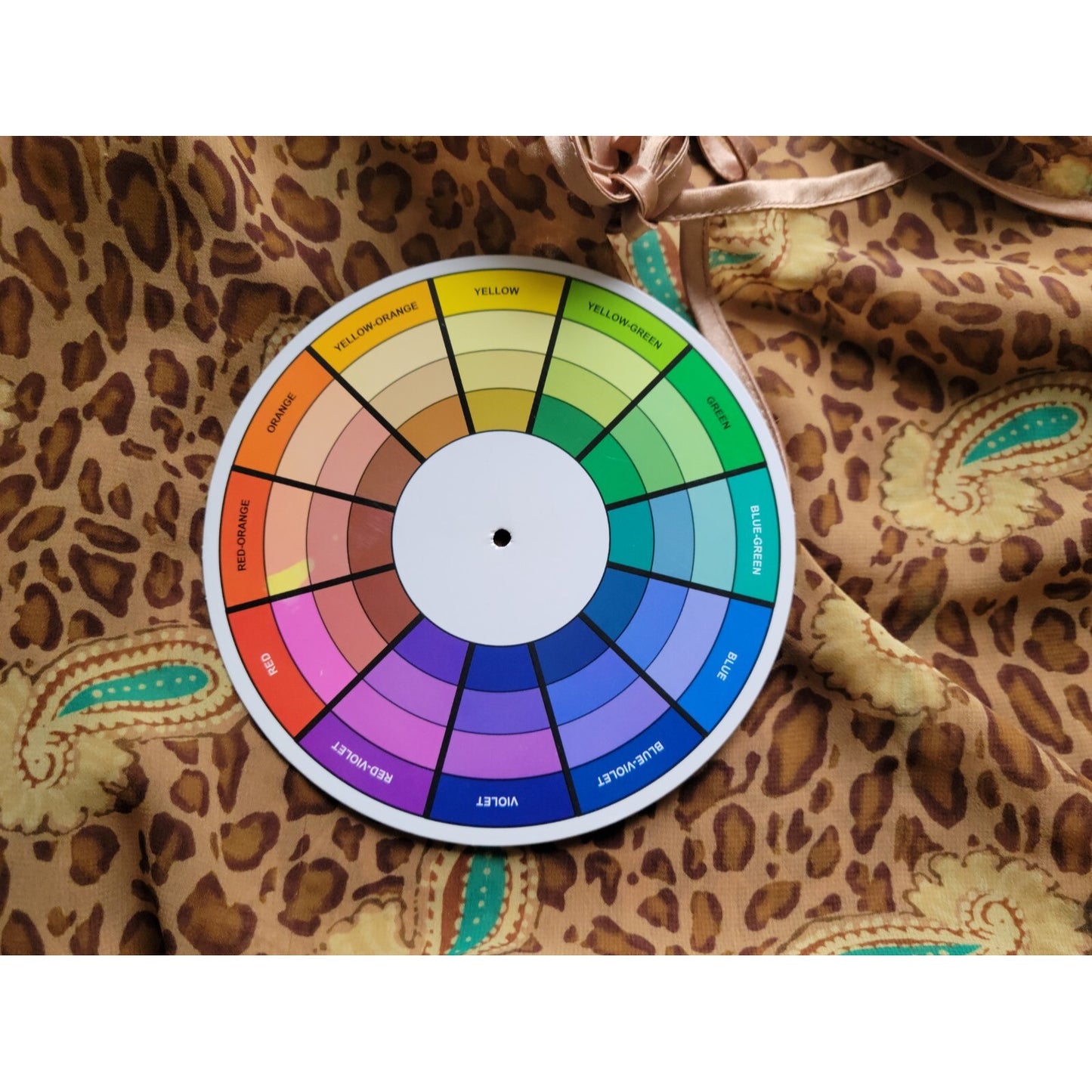 Cabernet Women Pajama Top 2X Plus Slit 3/4 Sleeve Tan Animal Print Sheer Sexy