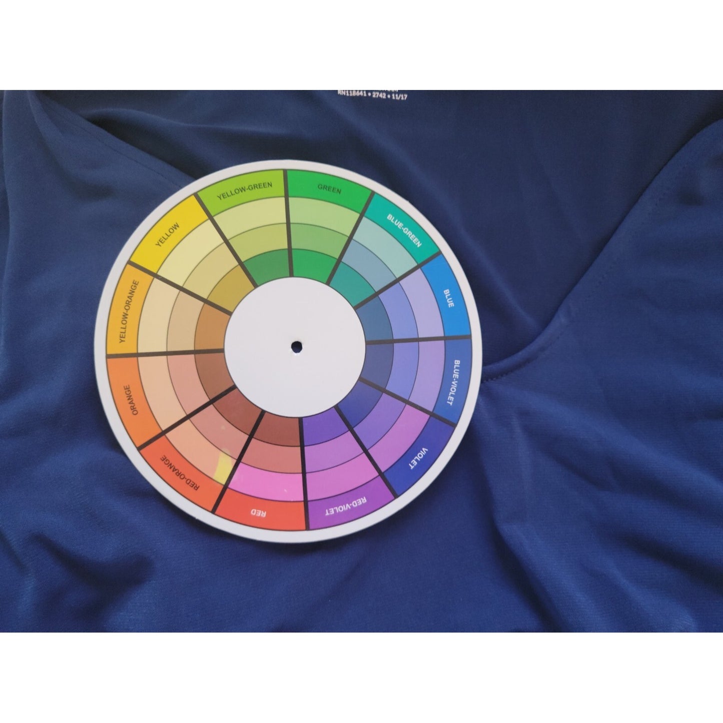 Lane Bryant Womens Top 22 24 Plus Bell Sleeve Pullover Blue Poly Blend Office