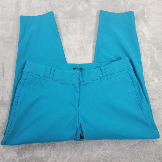Lane Bryant Allie Womens Pants 18R Plus Cropped Blue Comfort Waist Pockets Zip