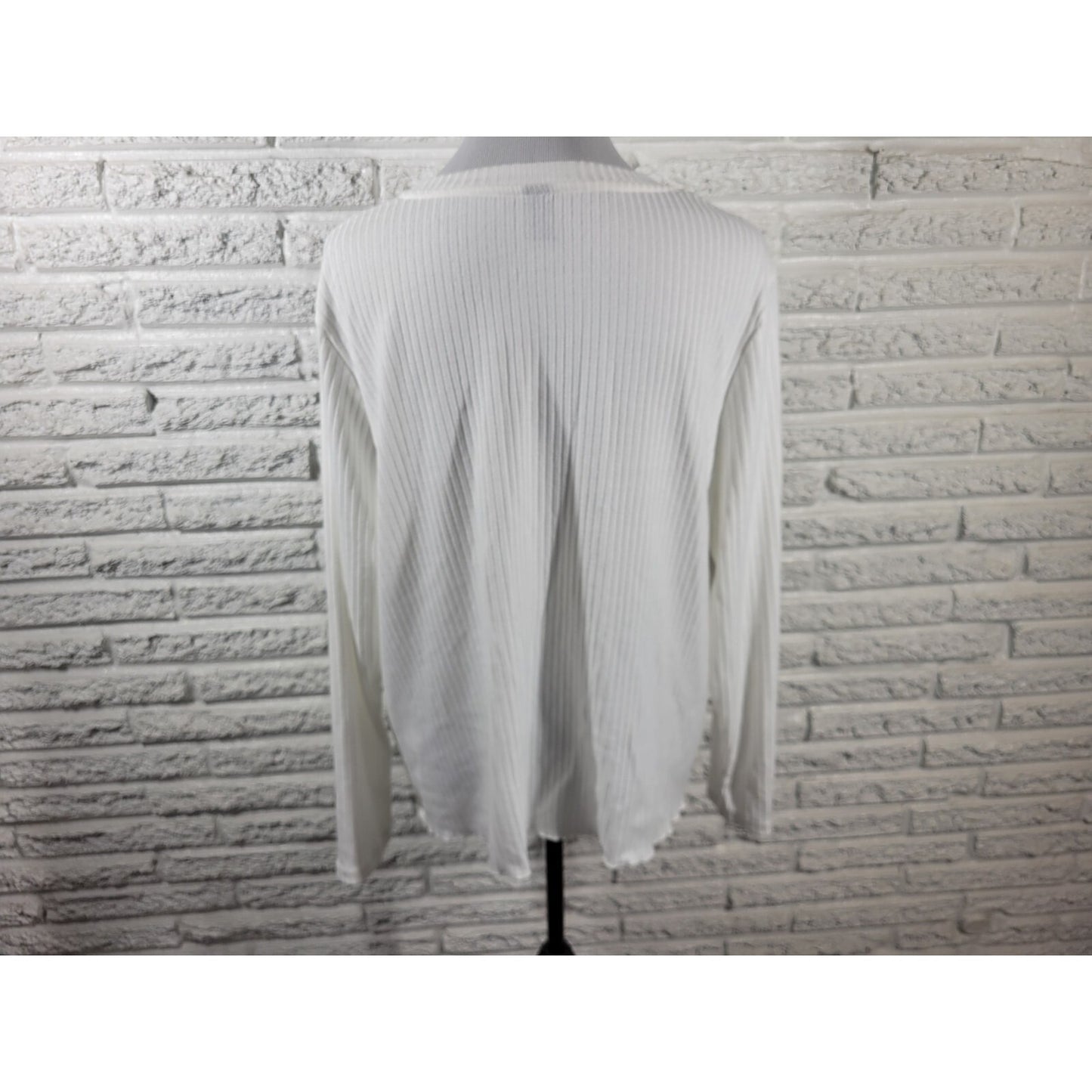 Emery Rose Womens Top 1XL Plus Long Sleeve Knit Brown Animal Print Lightweight