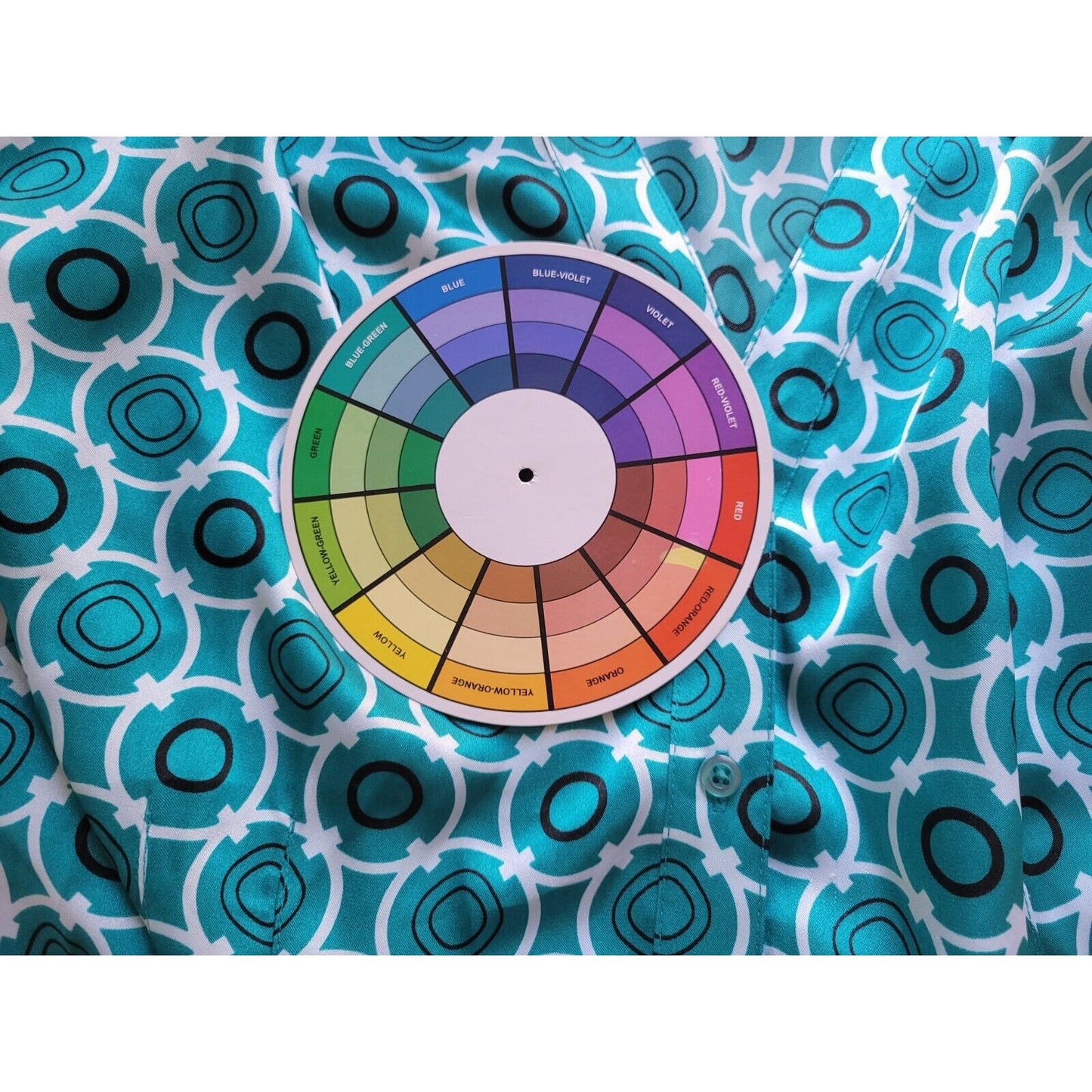 Cato Womens Top 22W 24W Plus Cap Sleeve Blue Geometric Collar Polyester Career