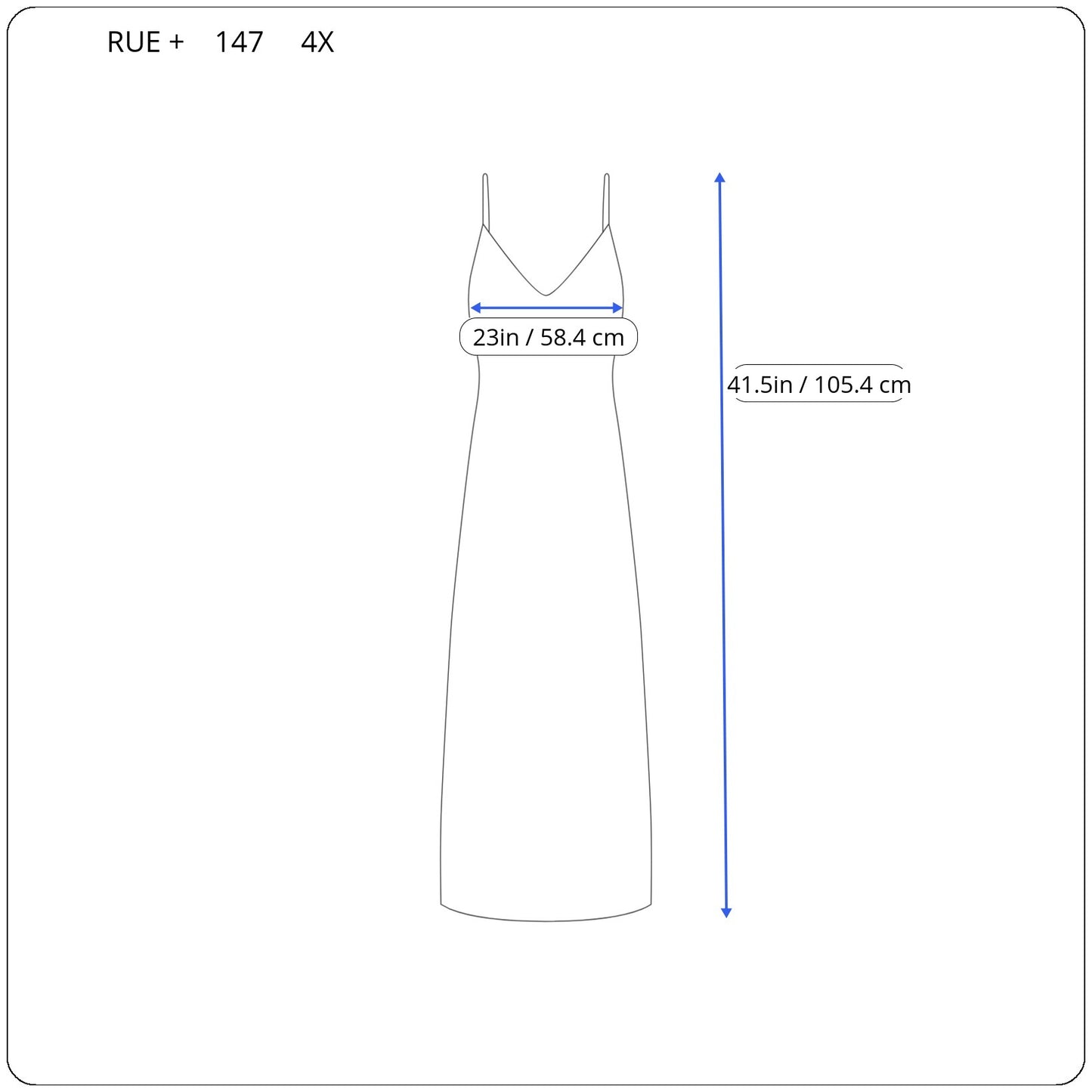 Rue+ Womens Plus Size Plaid Slip Dress Blue White Open Back PLA66E