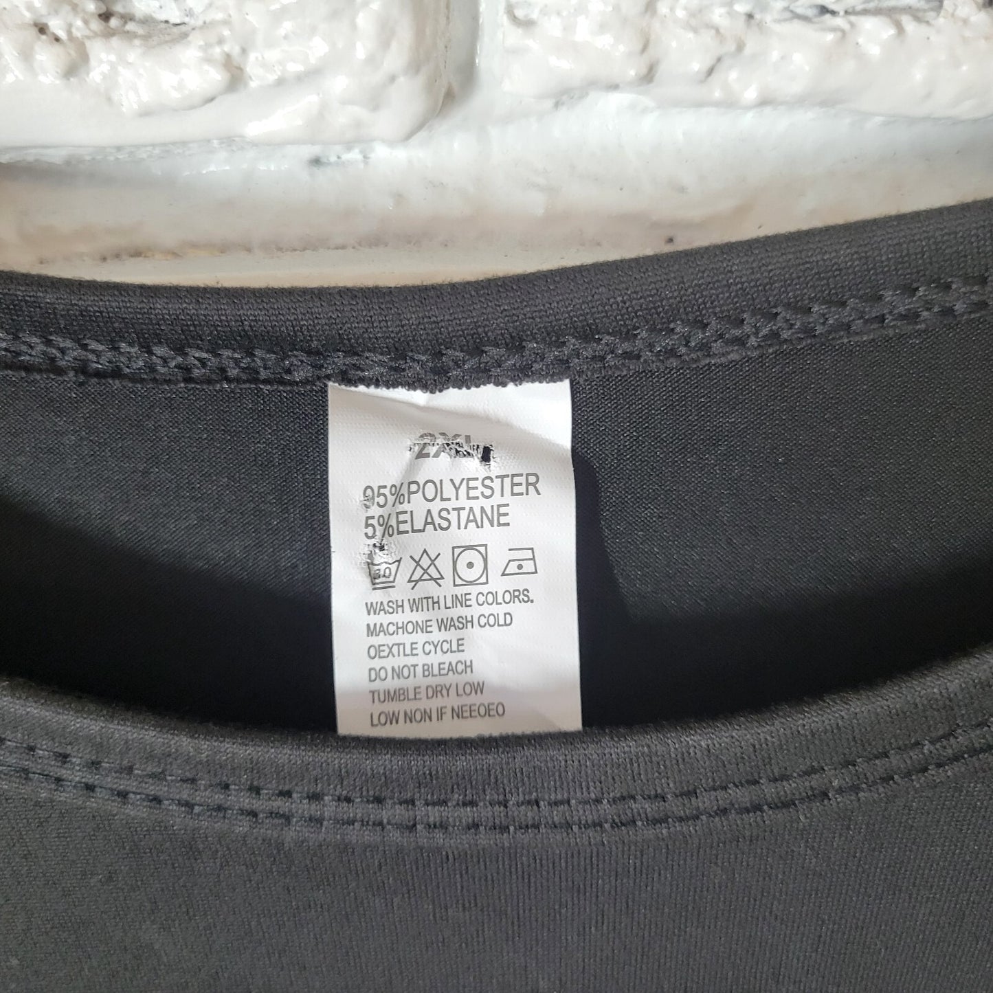 Grandma Womens Top 2XL Plus Tee Baseball Thats My Grandson Poly Blend Black