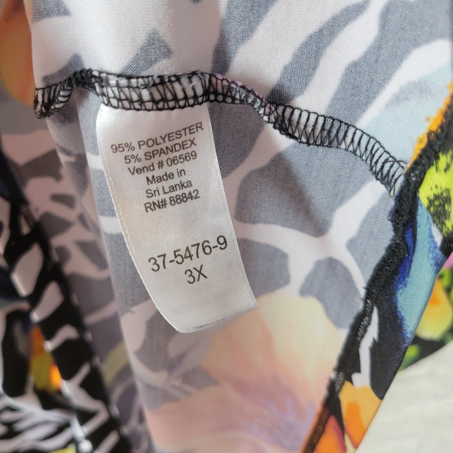 Roamans Women Top 3X Plus Short Sleeve Yellow Floral Poly Blend Career Casual