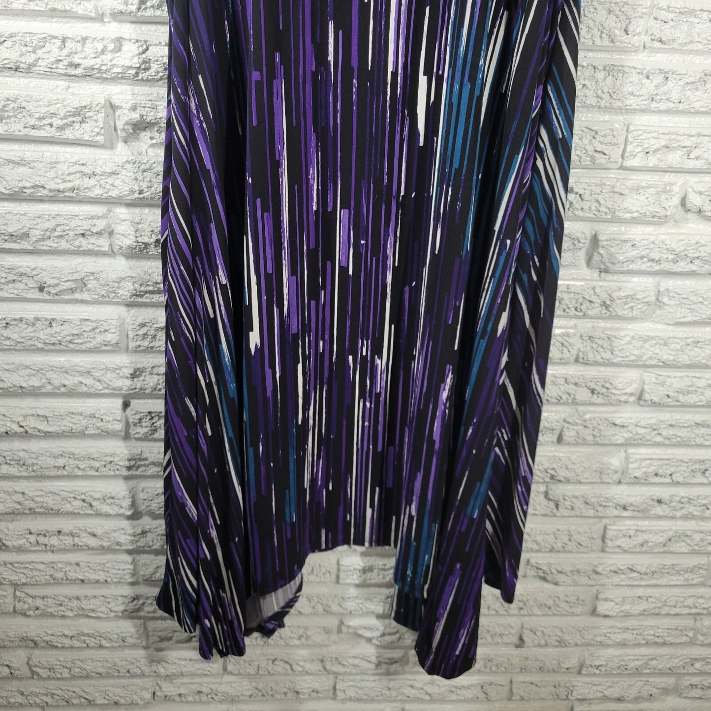 Catherines 2XWP Petites Shift Dress Sleeveless Lattice V-Neck Stretch WAT2E