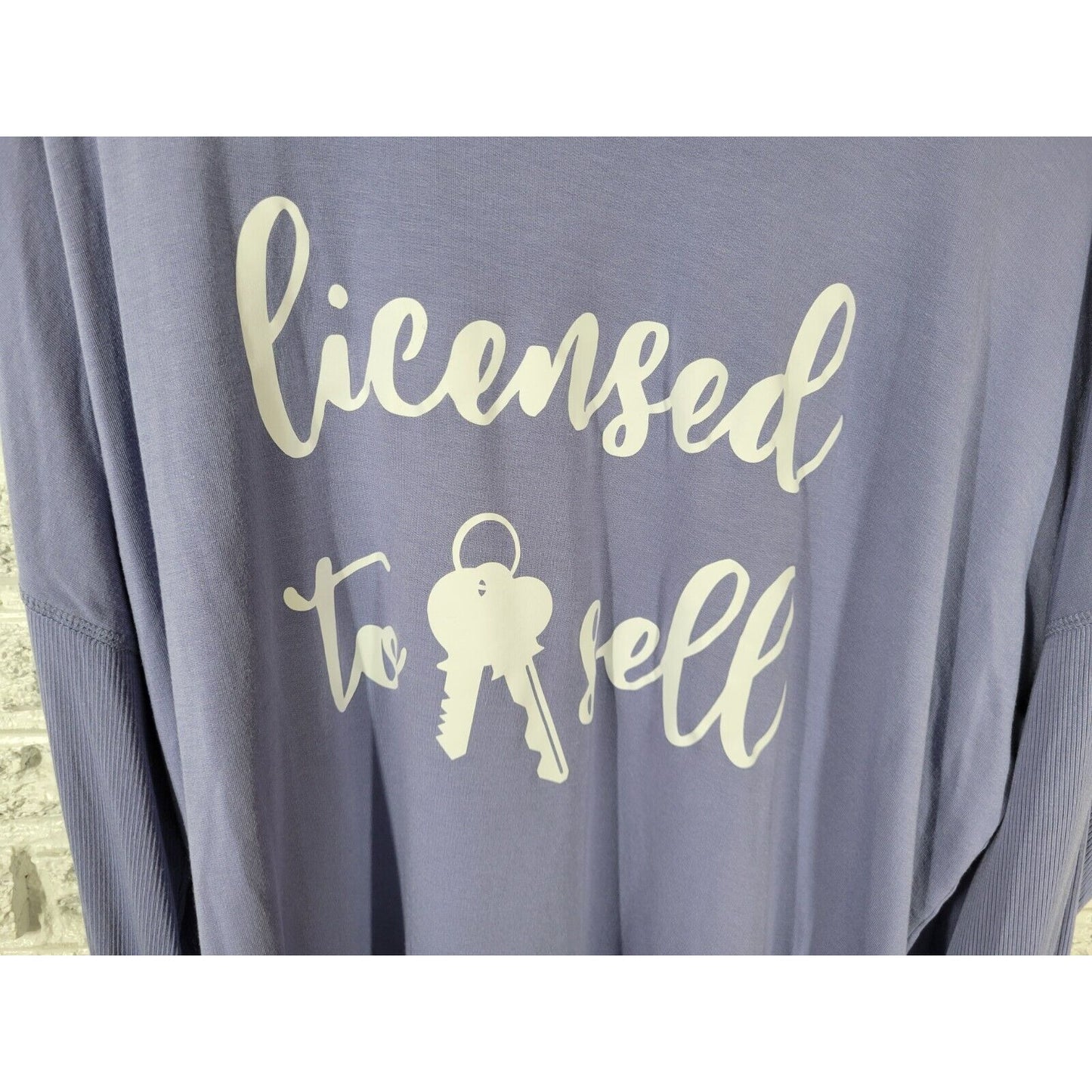 Sams Makers Mark Womens Top XXL Pajama Lavender Lounge Licensed to Sell Realtor