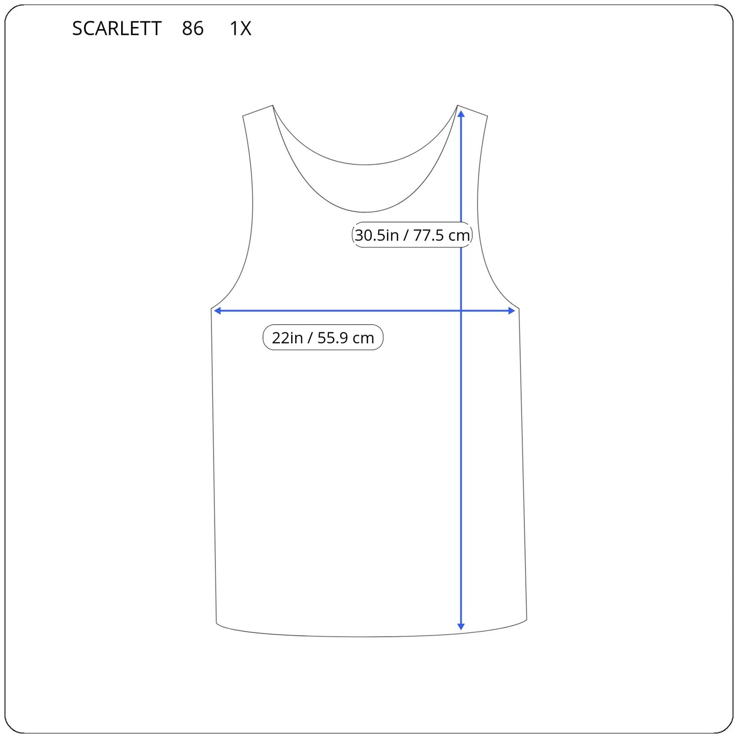 Scarlett Halloween Women's 1X Red Tank Top Plus Size Sleeveless Stretch NOV92E