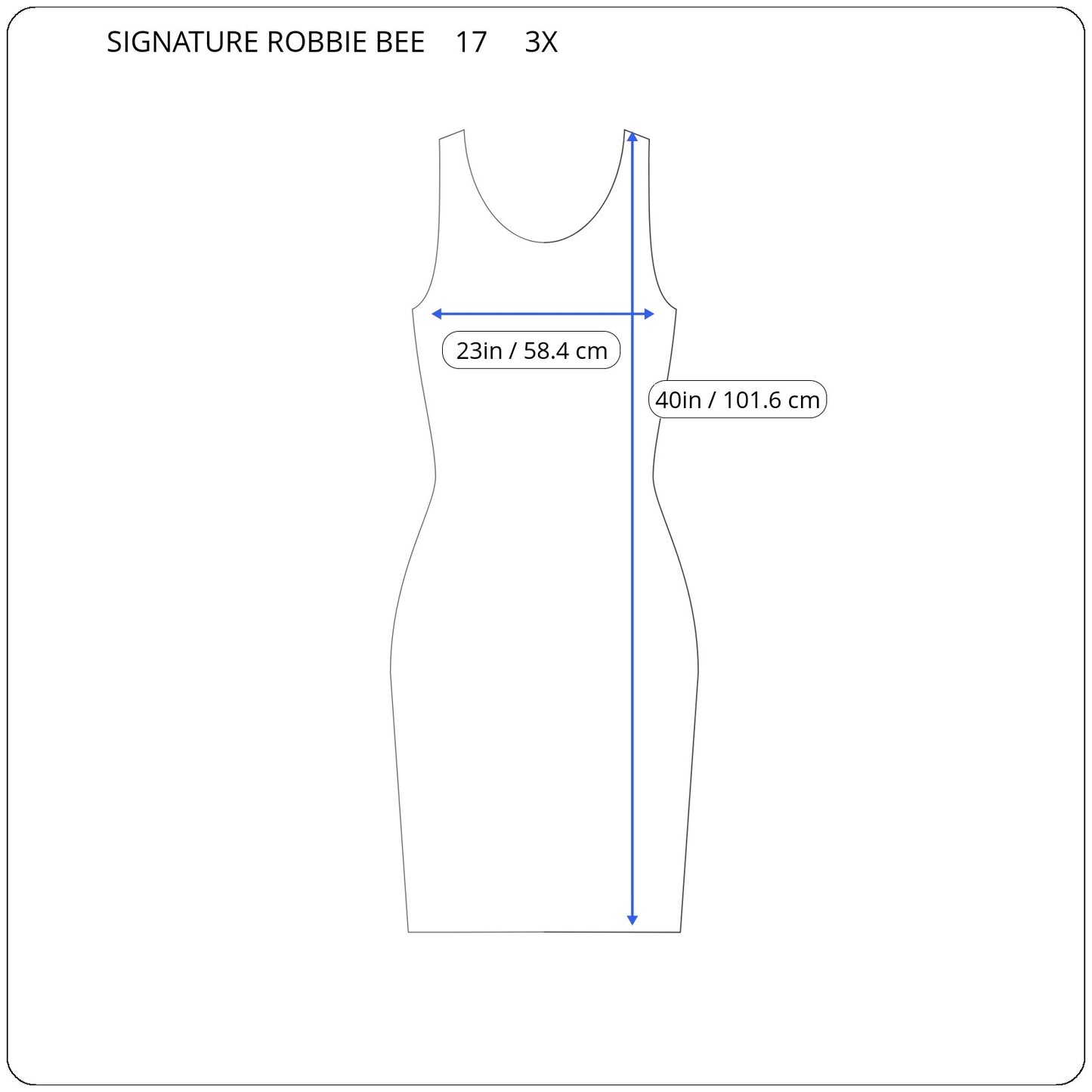 Signature Robbie Bee Dress 3X Plus Blue Geometric Dotted Stripe Shift GEO125E