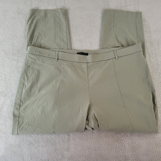 Napa Valley Women Pants 22W Plus Pull On Straight Leg Green Comfy Pockets Casual