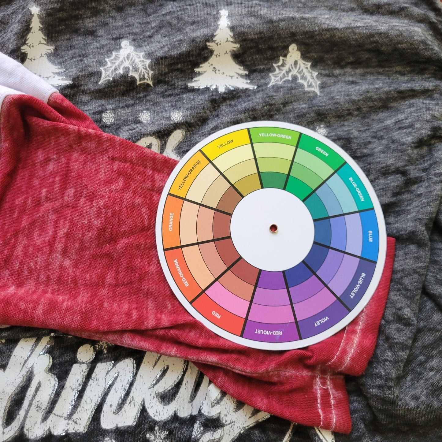 Christmas Womens Top 2X Plus Black Burnout He Sees You When Youre Drinking Sheer