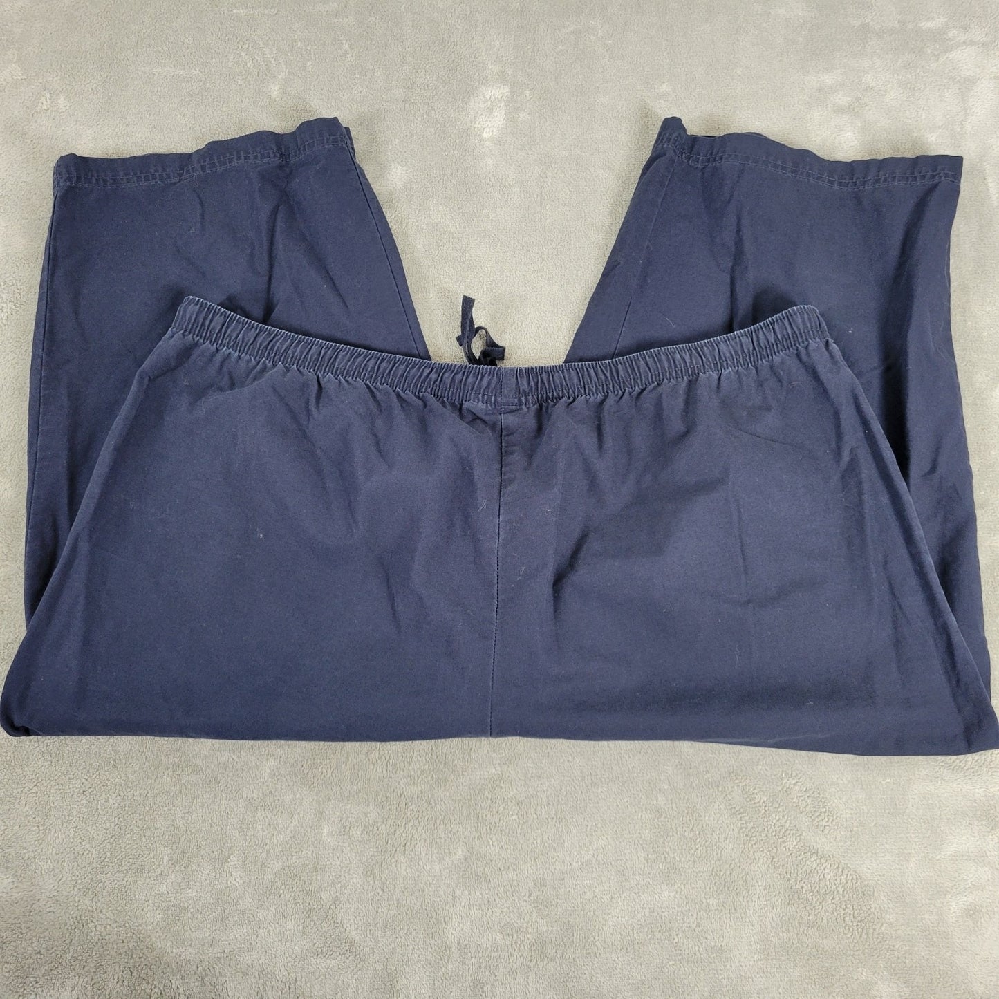 Karen Scott Womens Pants XL Capri Pull On  Blue Comfy Cotton Drawstring Casual