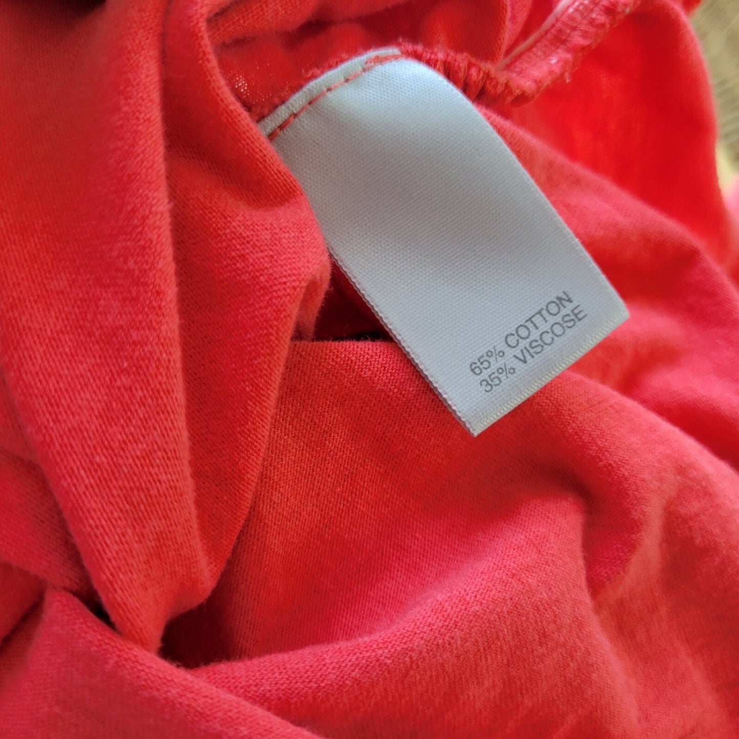 Avenue Womens Top 18 20 Plus 3/4 Sleeve Red Orange Button Up Casual Ruched