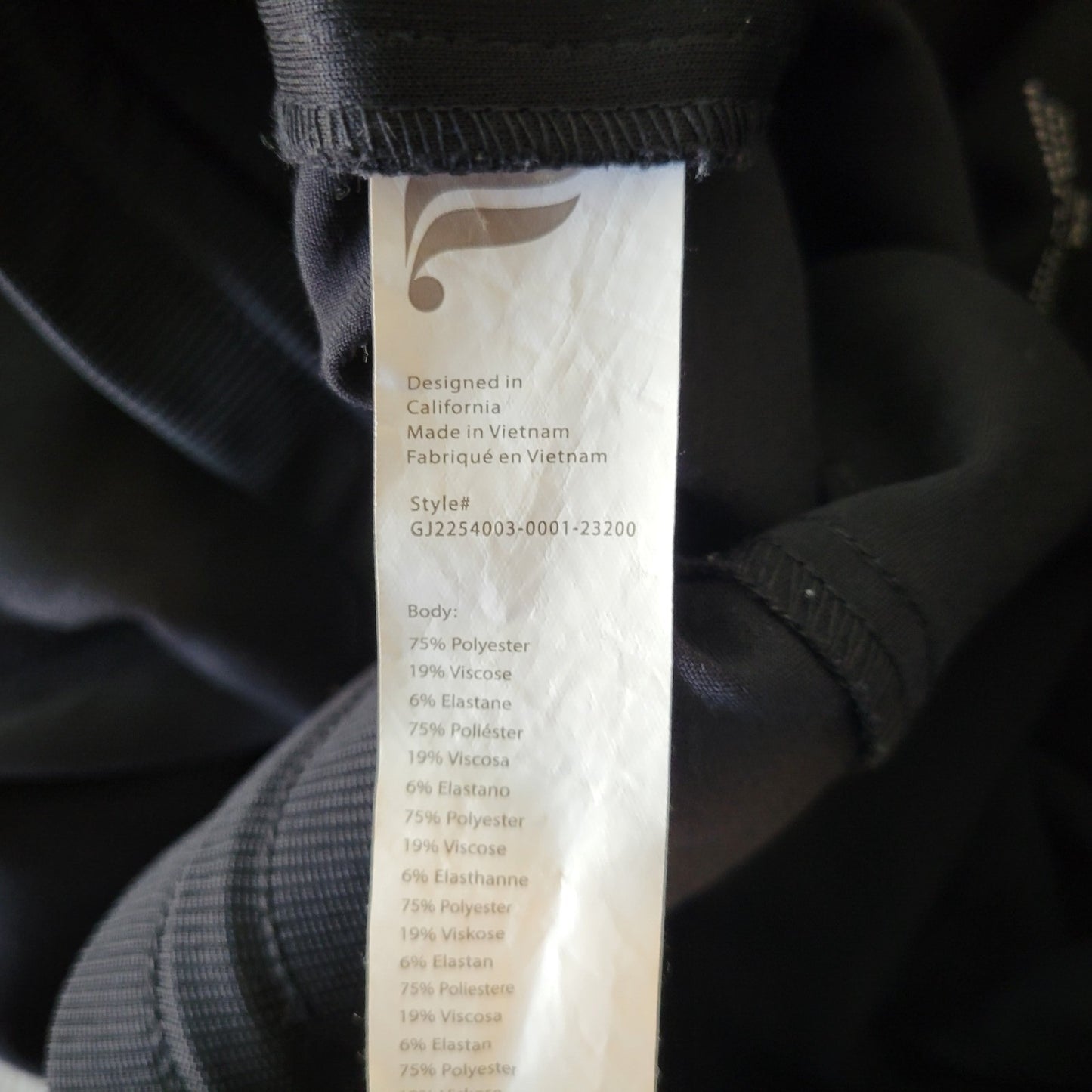 Fabletics Womens Pants 2X Plus Pull On Jogger Activewear Black Cargo Pockets