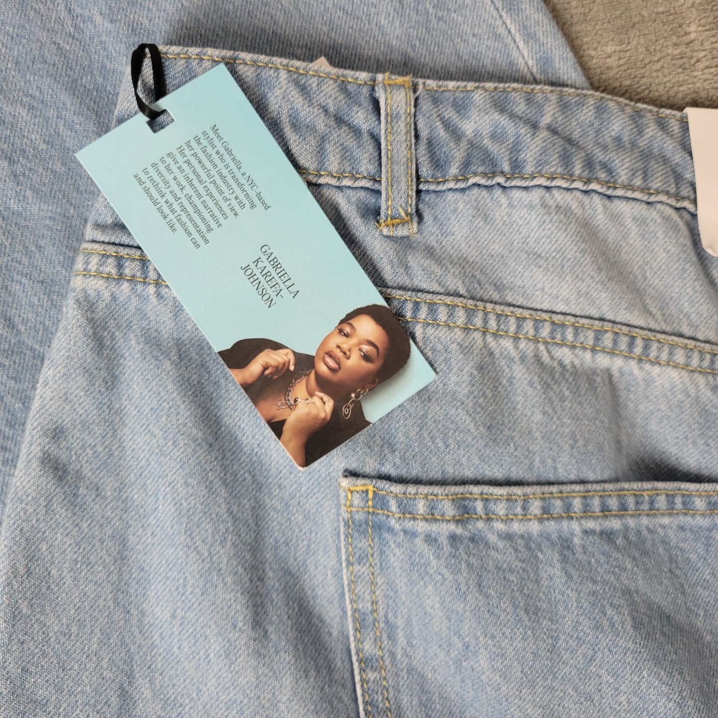 Future Collective Womens Jeans 28 Cropped Straight Leg Blue Denim Zip Raw Hem