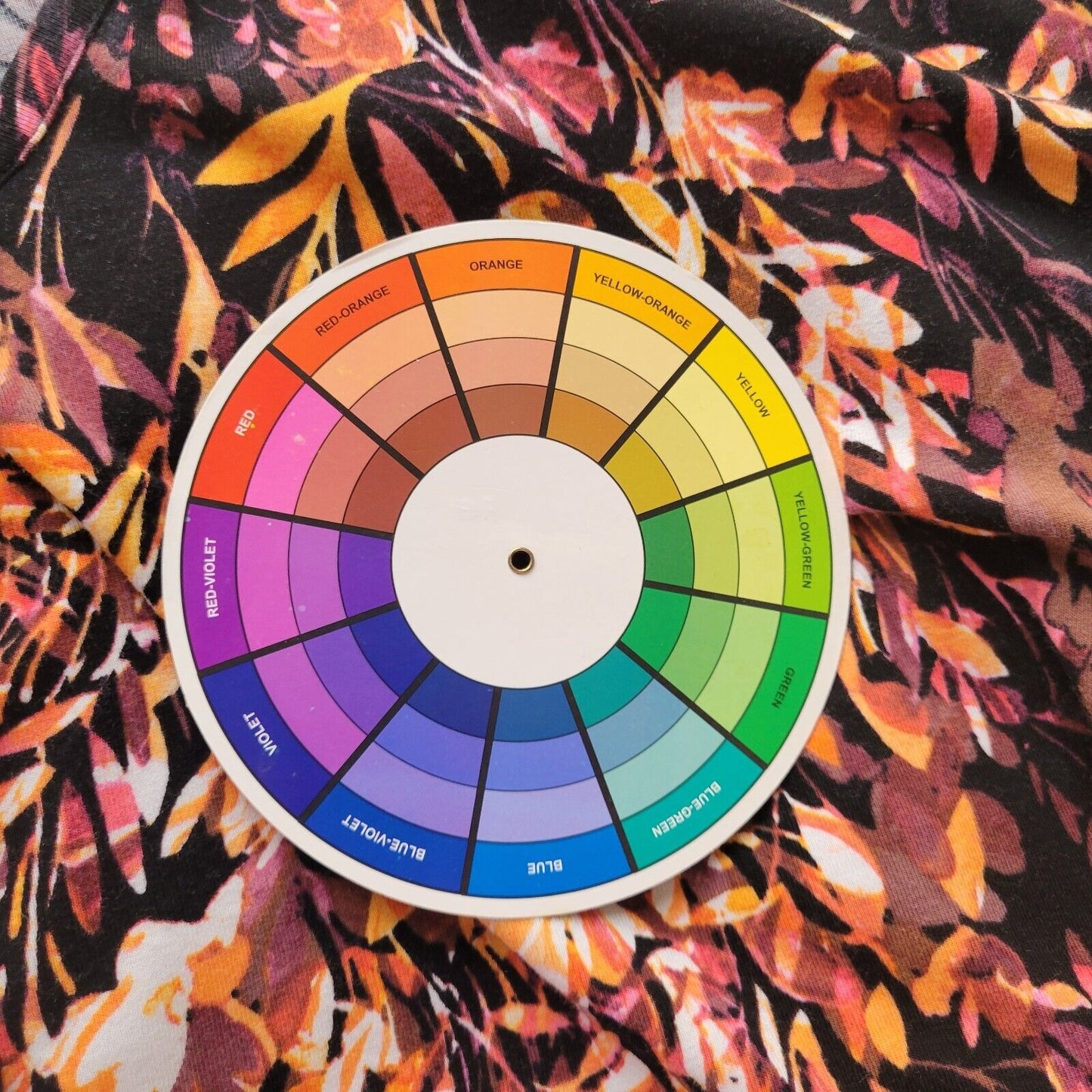 Westbound Womens Top 3X Plus Long Sleeve Knit Orange Black Floral Comfy Casual