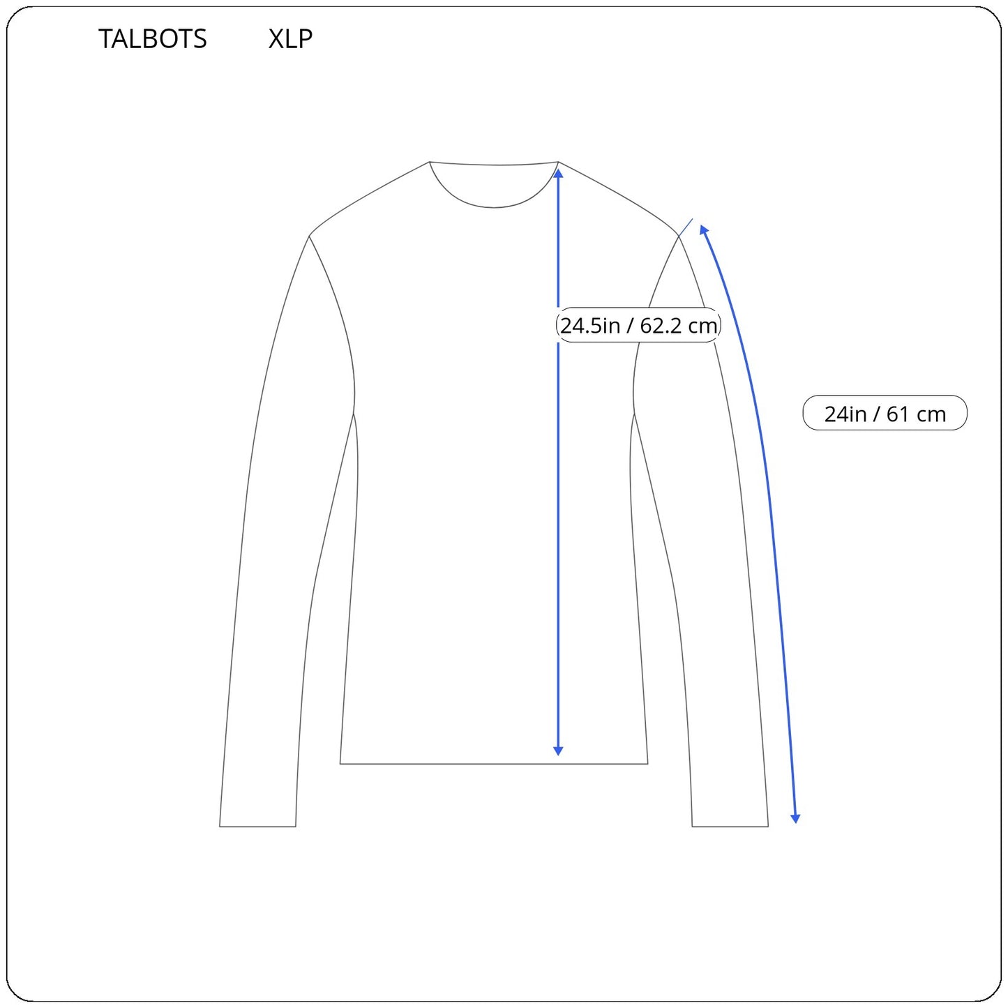 Talbots Women's XLP Blue Marled Open Front Cardigan Jacket Cotton Blend SWE143E