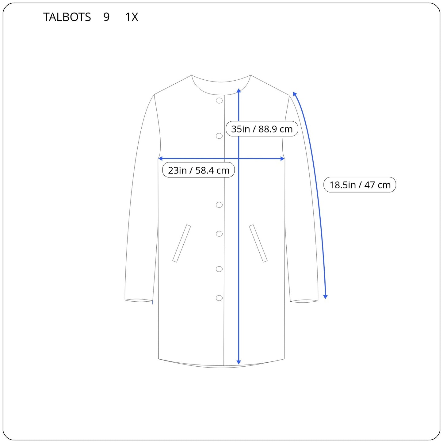 Talbots Wool Coat 1X Blue Green Solid Button Collared Long Sleeve Overcoat HNGE