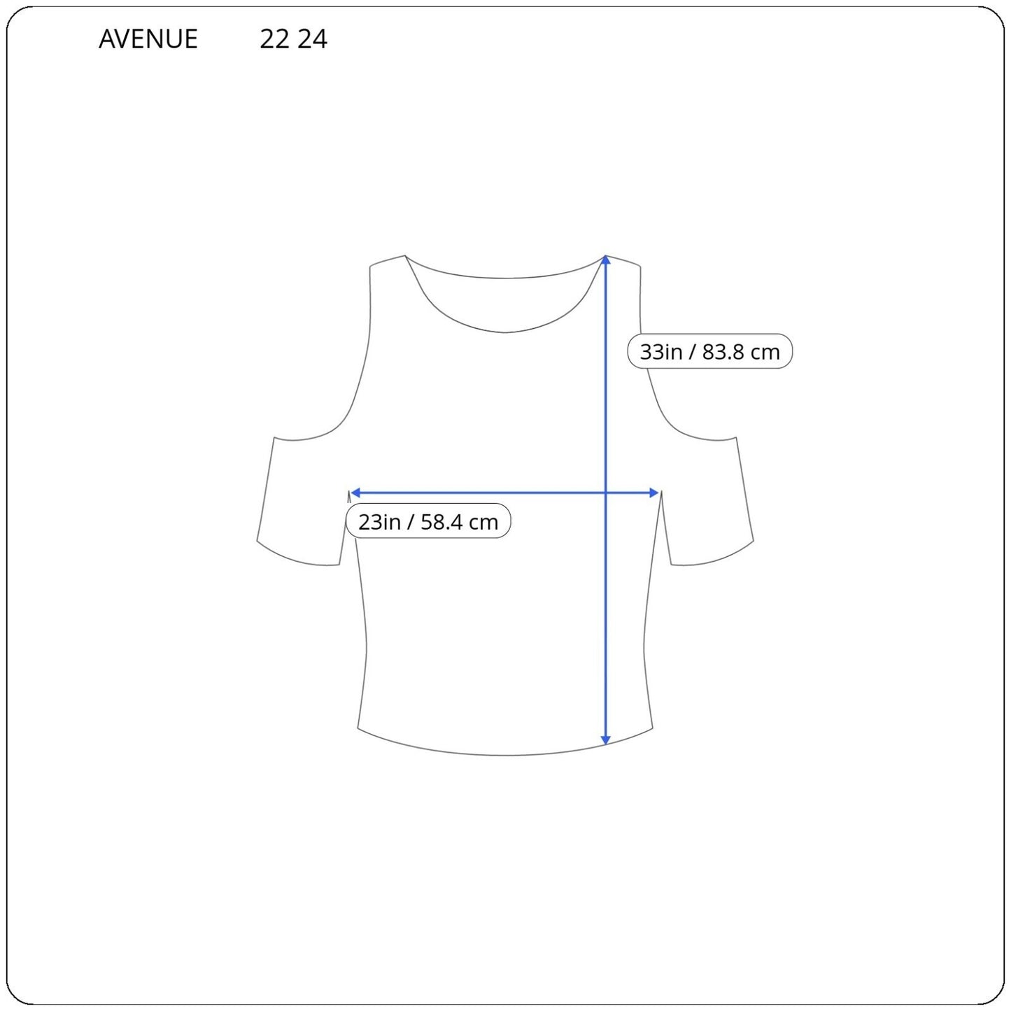 Avenue Womens Top 22 24 Plus Tunic Cold Shoulder Adjustable Strap Blue Floral