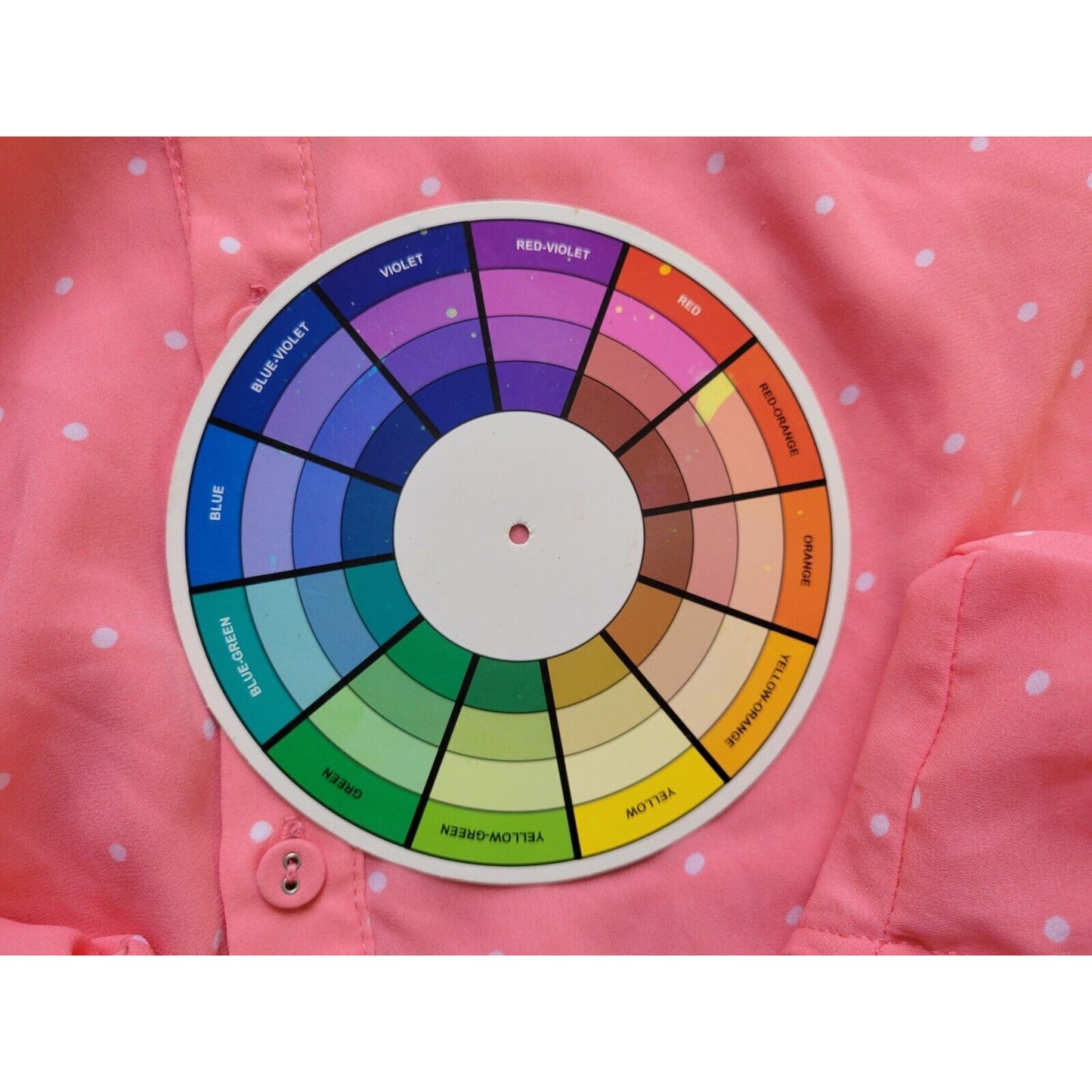 Torrid Womens Top 3 3X Plus Short Sleeve Button Back Pink Polka Dot Polyester