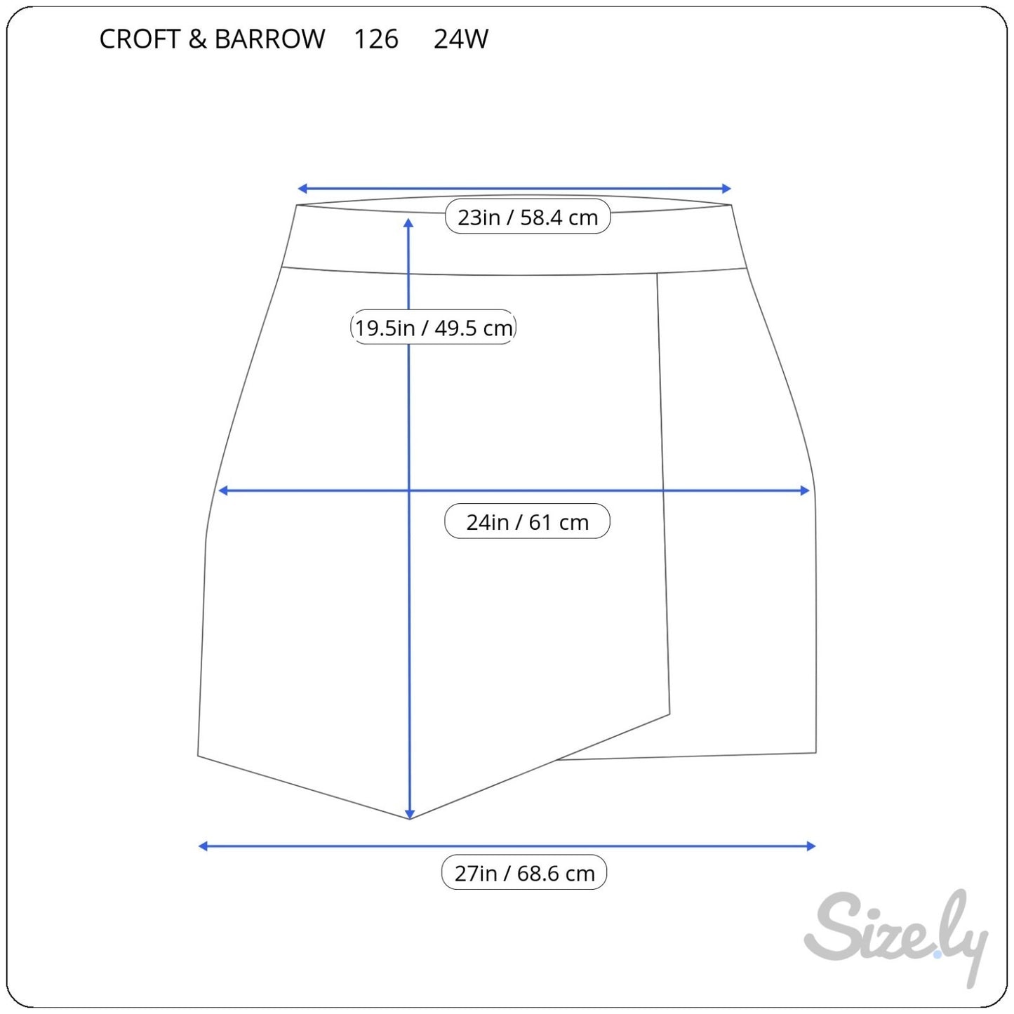 Croft Barrow Womens Skort 24W Plus Skirt Shorts Beige Pull On Pockets Comfy