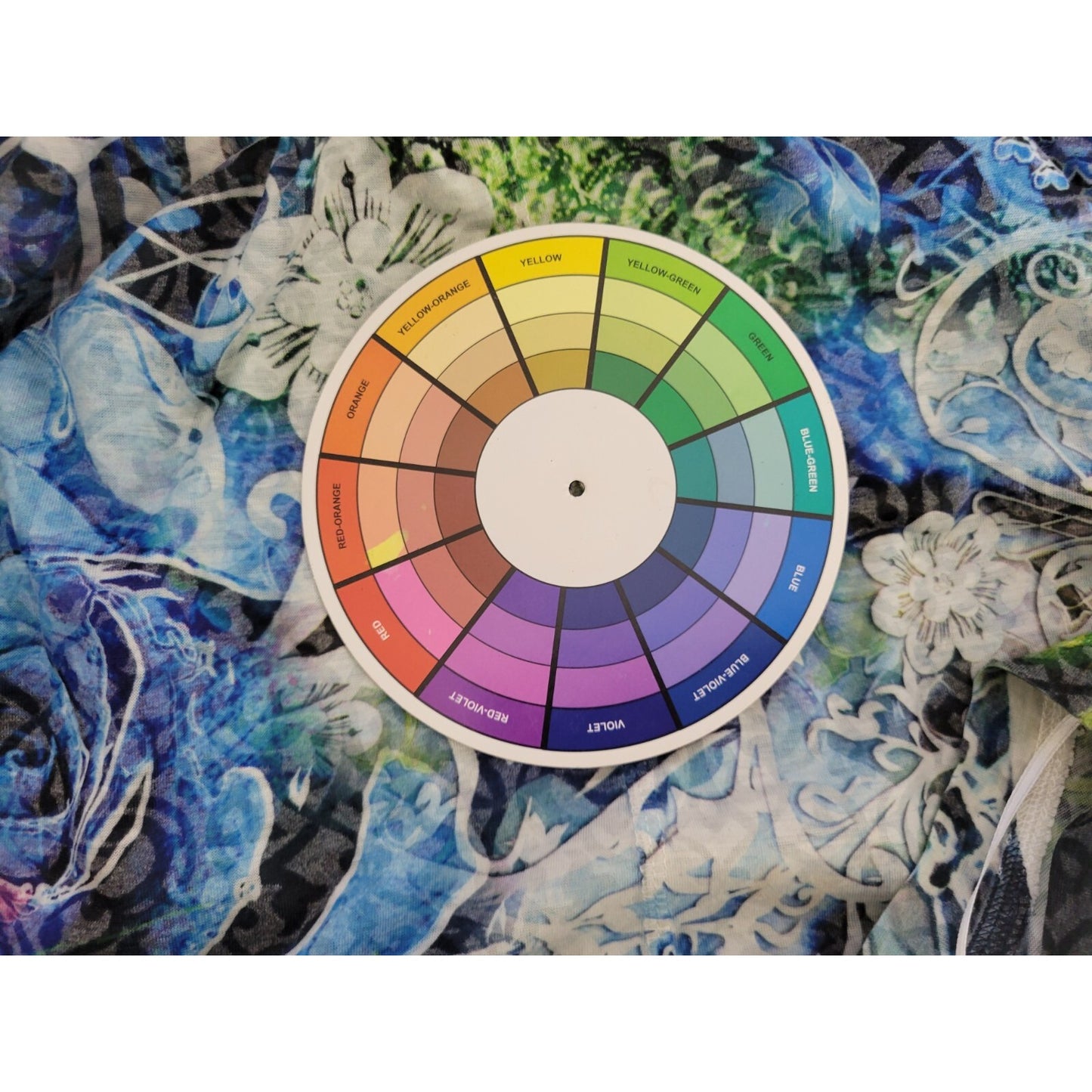 Style & Co Womens Top 1X Plus 3/4 Sleeve Blue Floral Lightweight Poly Blend