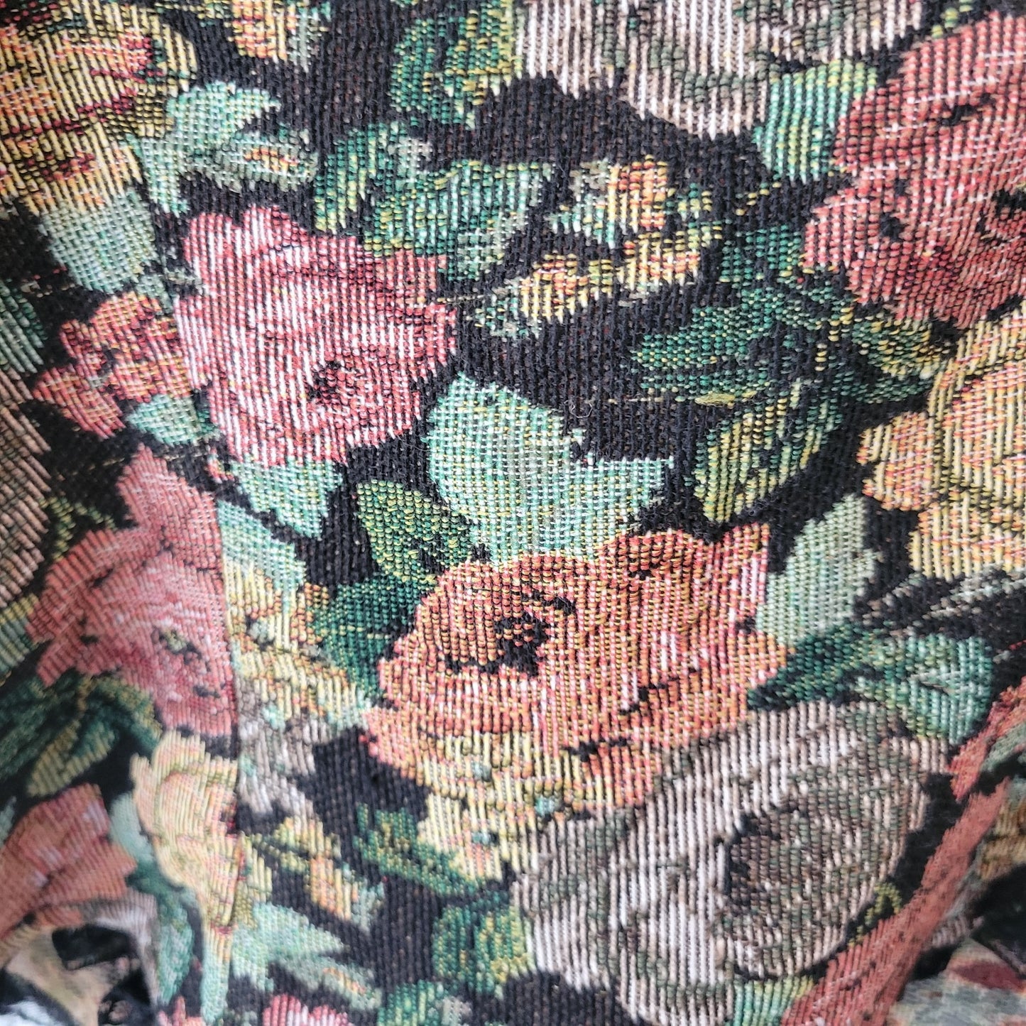 Cider Women Top 1XL Plus Corset Camisole Lace Up Spaghetti Strap Floral Tapestry