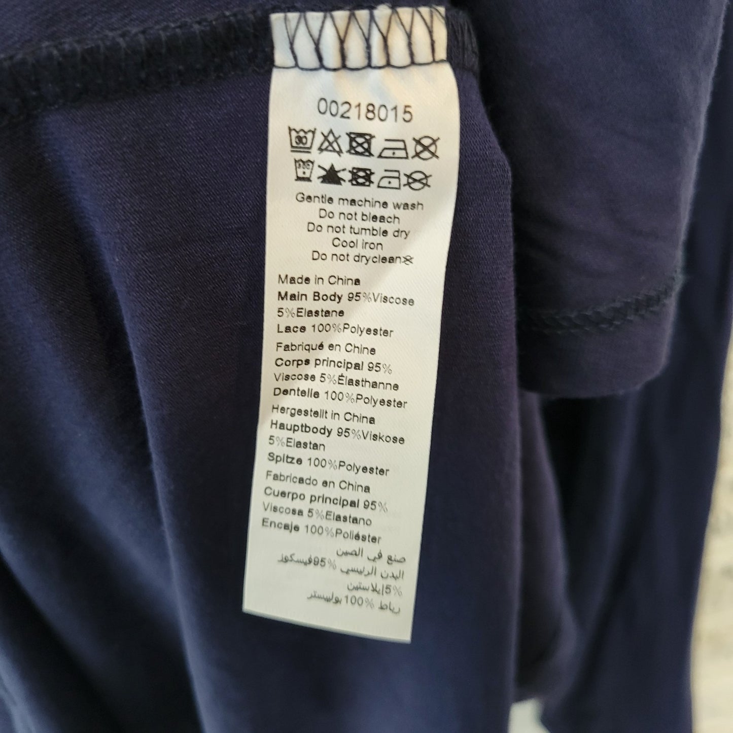 Avenue Womens Top 20 Plus Tunic Long Sleeve Blue Polyester Casual Crochet Trim