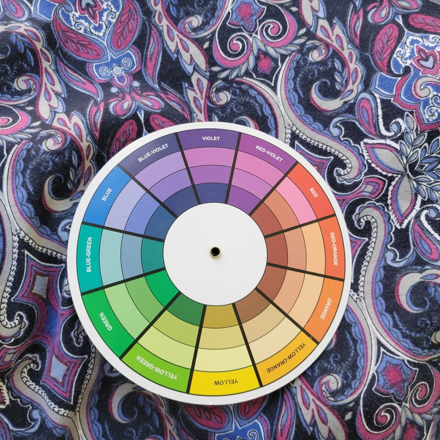 Croft Barrow Womens Top 2X Tee Long Sleeve Purple Geometric Cotton Comfy Casual