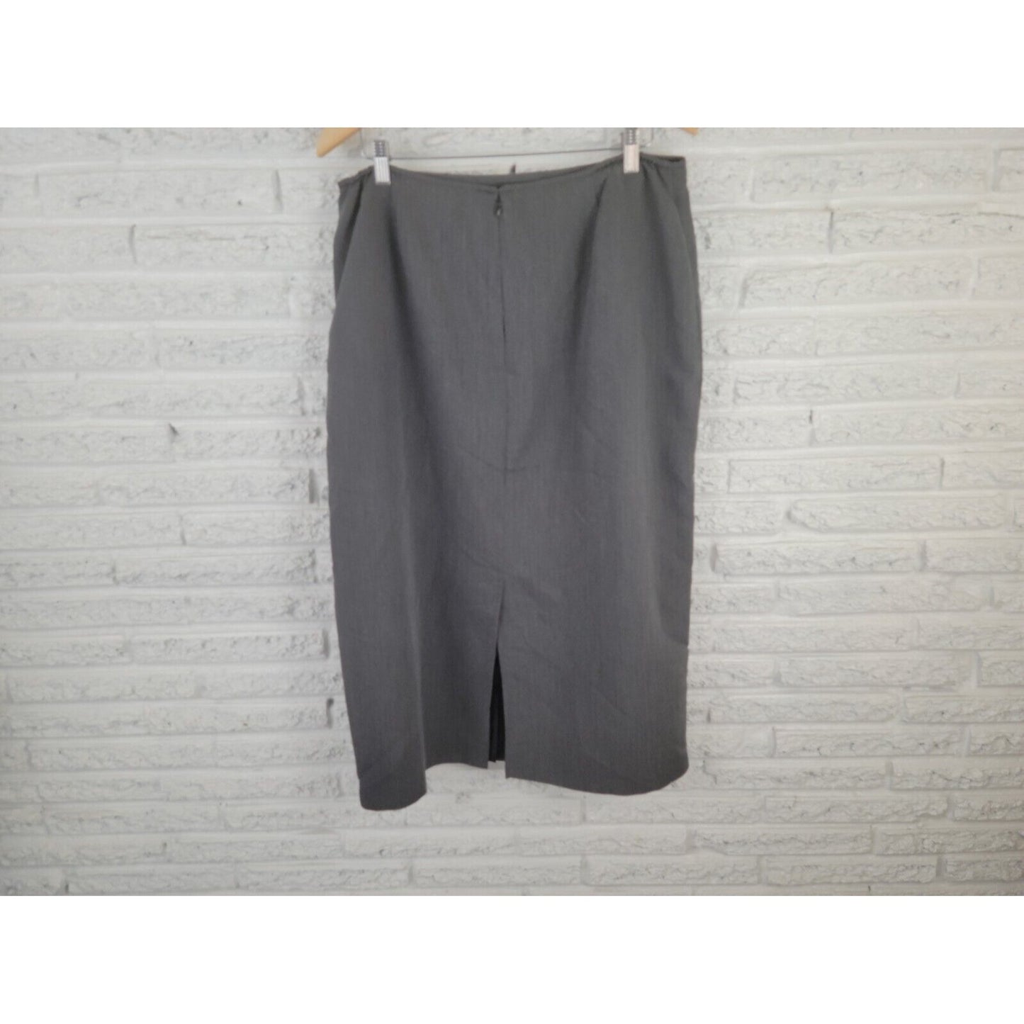 Sag Harbor Womens Skirt 18 Straight Pencil Gray Pleated Comfort Waist Office