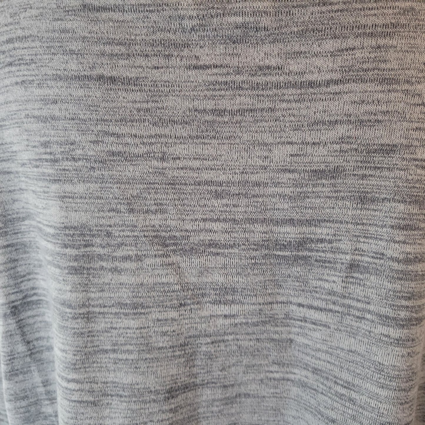 Xersion Womens Top 1X Plus Gray Heather Poly Blend Lightweight Casual Comfy