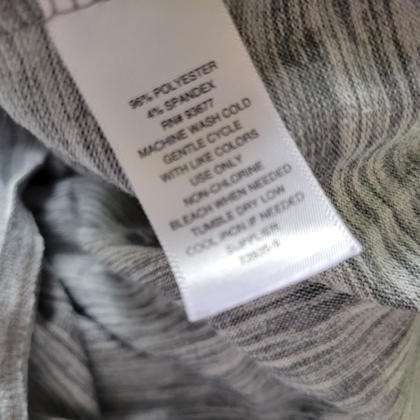 Xersion Womens Top 1X Plus Gray Heather Poly Blend Lightweight Casual Comfy