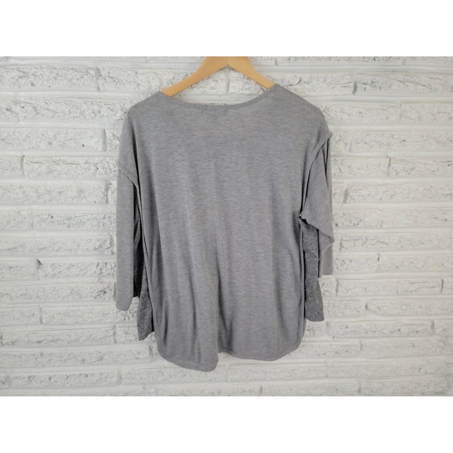 LA Threads Womens Shirt 2X Plus Tee I Love Stretchy Pants 3/4 Sleeve Side Panels