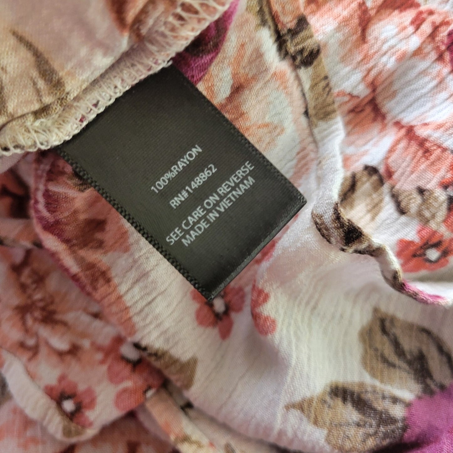 Torrid Womens Top 2 2X Plus Long Sleeve Purple Floral Rayon Lightweight Crinkle