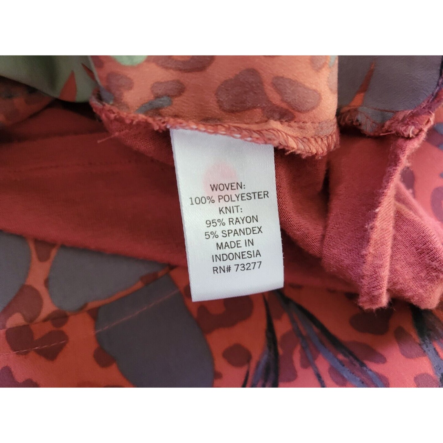 Evri Womens Top 2X Plus Sleeveless Brown Floral Pullover Polyester Casual Comfy