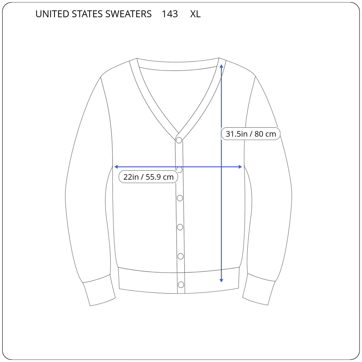 United States Sweaters Womens XL Cardigan Brown Marled Long Sleeve HNGE
