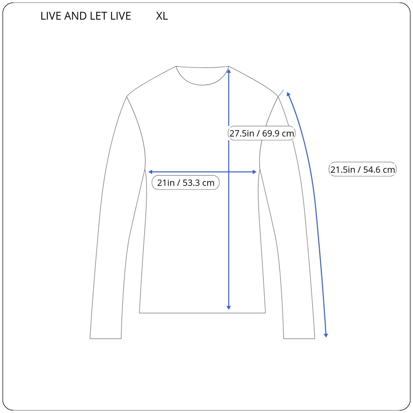 Live & Let Live Women's XL Blue Geometric Blouse Long Sleeve Pullover Stretch