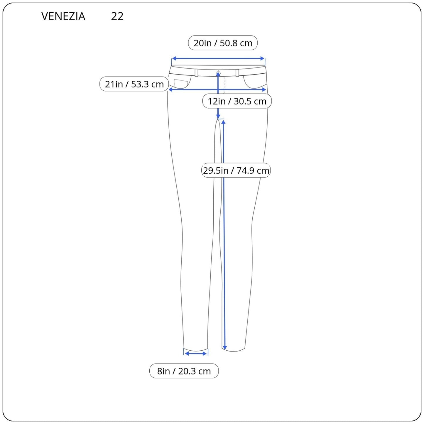 Venezia Lane Bryant Womens Jeans 22 Plus Straight Leg Dark Blue Denim Zip Fly