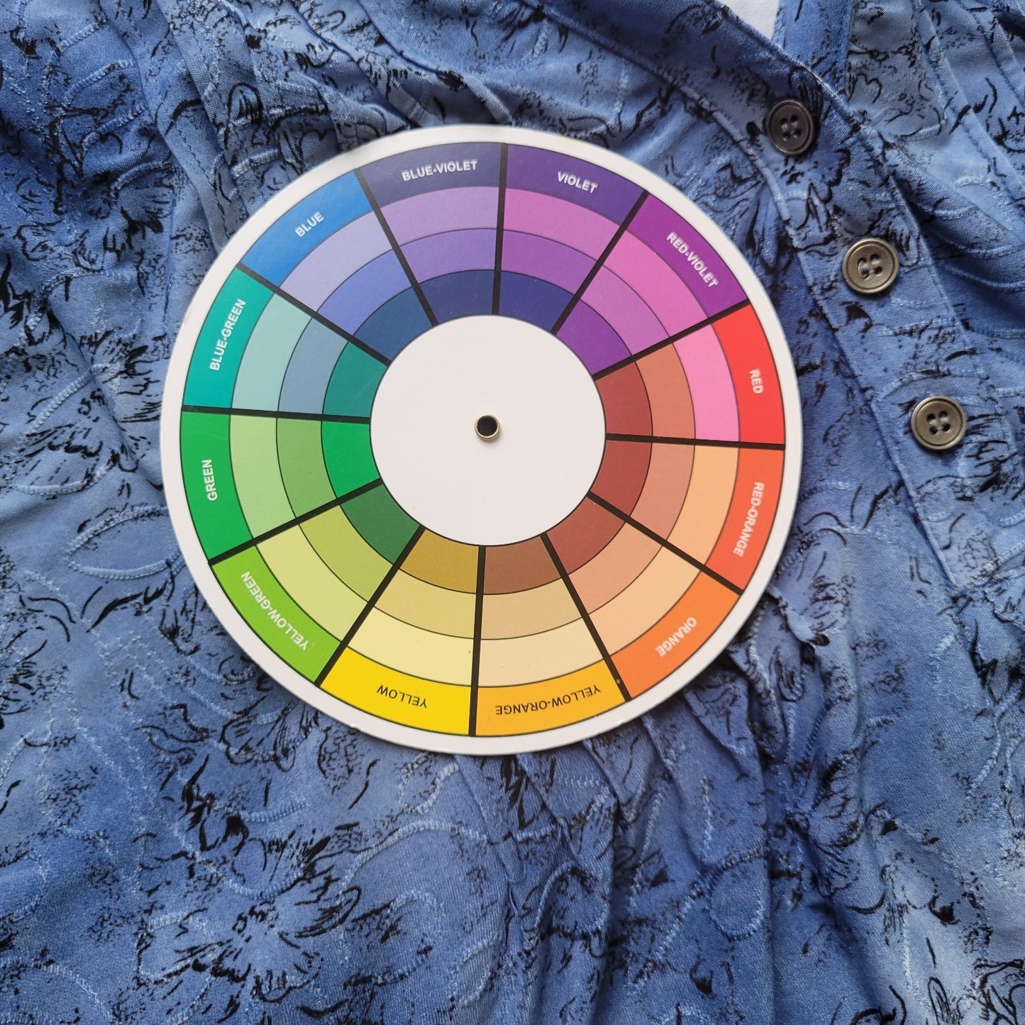 NY Collection Womens Top XL Sleeveless Blue Floral Embroidered Pintucked Comfy