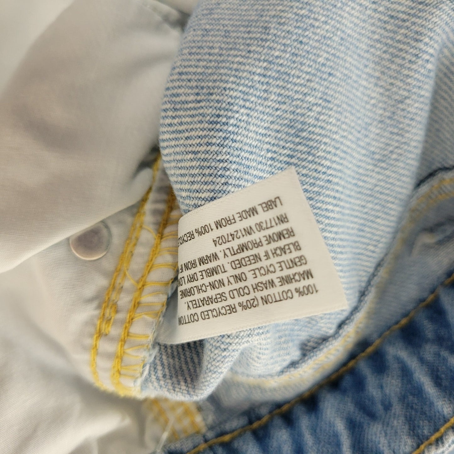 Future Collective Womens Jeans 28 Crop Straight Leg Mid Rise Blue Denim Raw Hem