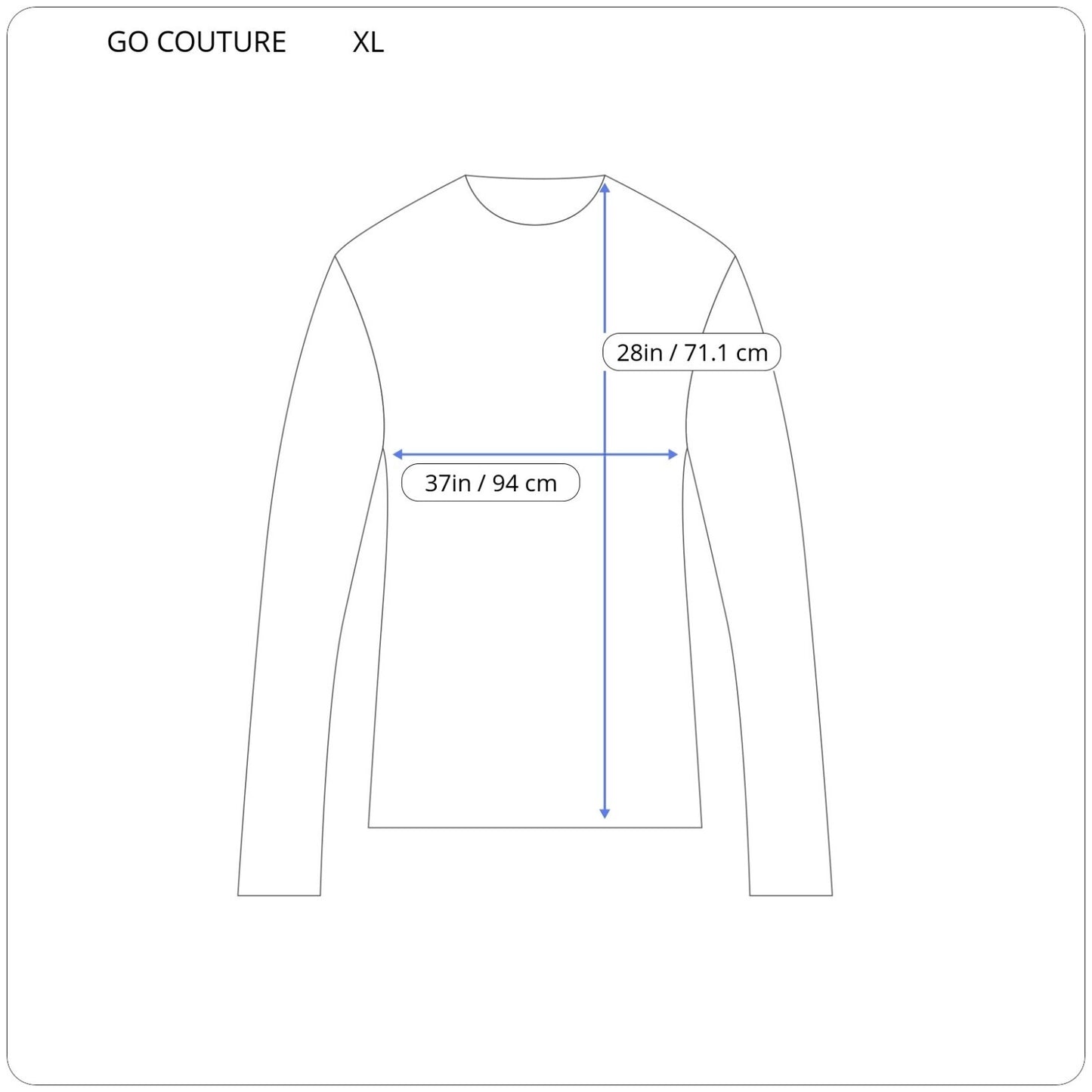 GO Couture Women Top Extra Large Oversized Long Sleeve Blue Green Floral Soft