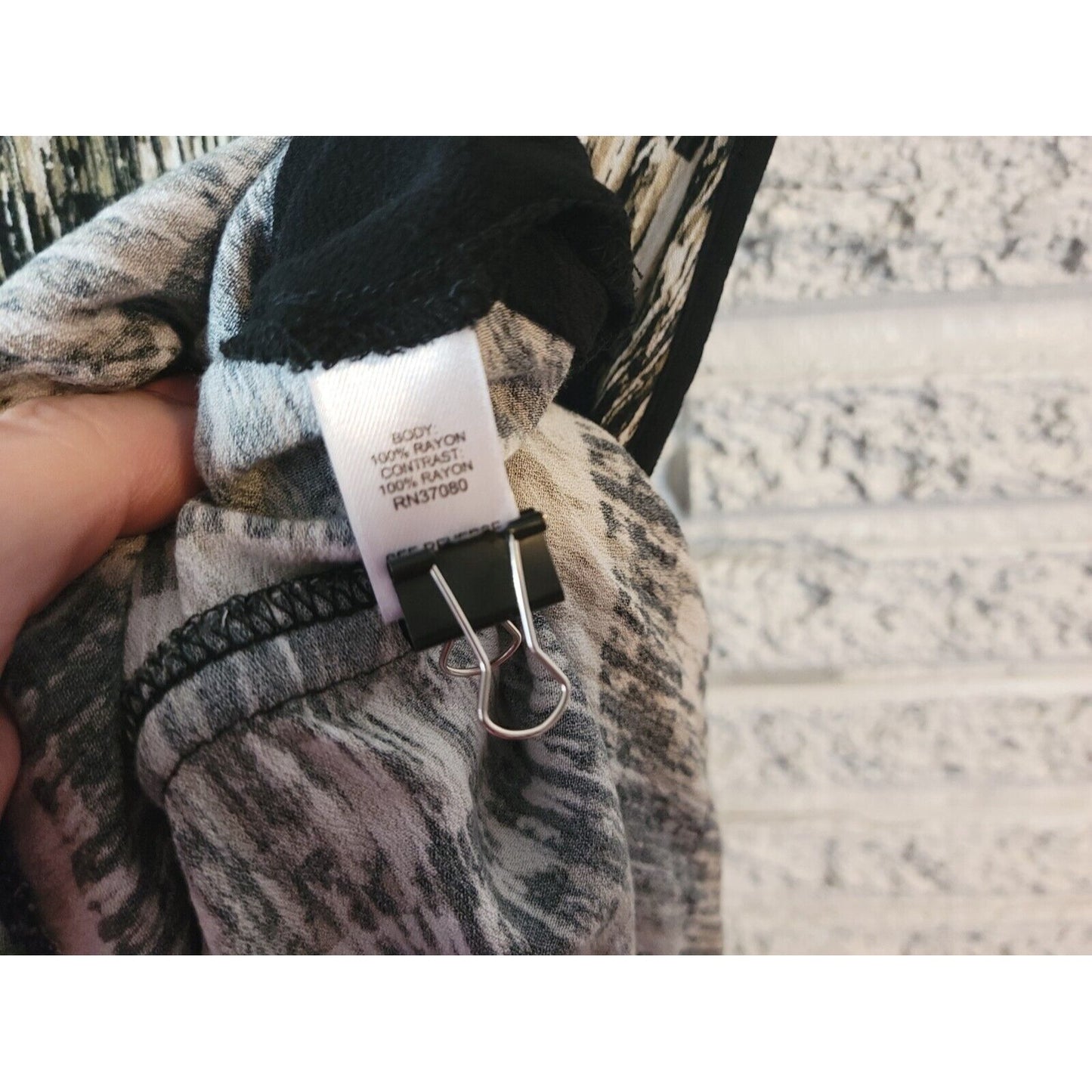 Cato Womens Dress 18W 20W Sheath Mini Sleeveless Keyhole Back Black Watercolor