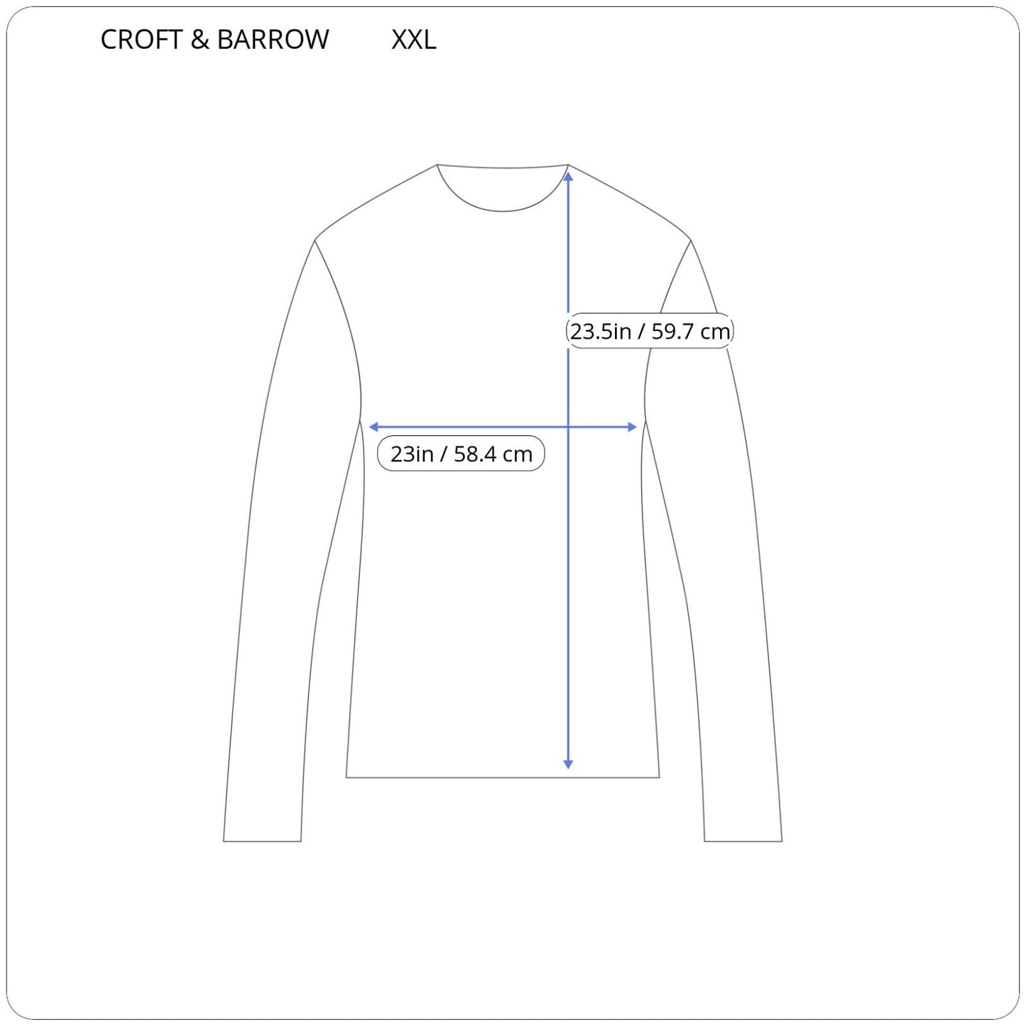 Croft Barrow Womens Top XXL Plus Tee Classic Long Sleeve Pink Heather Cotton